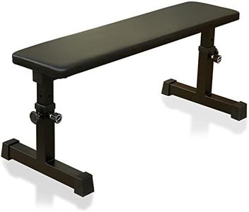 Flat Bench for Strength Training, 5 Height Adjustable Gym Standard Design Professional