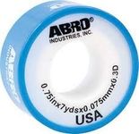 ABRO PTFE - 120110 Thread Seal Tapes Teflon Pipe Sealant Industrial Thread Sealants Plumbers for Leak Water Plumbing Air Head Pipe 12mm x 10Mtr (White, 10Pcs)