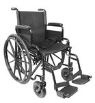 Pepe - Wheelchair Self Propelled Foldable (Sturdy Steel Frame), Wheelchairs Folding Lightweight Adults, Wheel Chair Fold Up, Travel Wheelchair Lightweight, Transit Wheelchair Steel Foldable