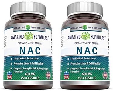 Amazing Formulas NAC 600Mg, 250 Capsules - (Non GMO,Gluten Free) - Protection Againts Free Radicals - Promotes Liver & Cell Health - Supports Lung Health & Respiratory Function (2)