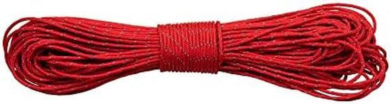 Paracord Planet – Fluorescent 1.75mm Reflective Guyline 95 Paracord Tent Rope Camping Parachute Cord – Scarlet Red – 65ft