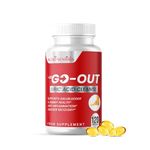 GO-OUT Uric Acid Cleanse Supplement| Natural Supplements Promoting Kidney & Joint Support| includes Tart Cherry, Bilberry Extract and Celery Seed Extract | Uric Acid Support Formula|120 SOFTGELS