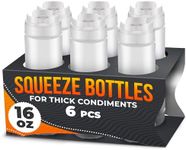 6Pcs 16Oz Squeeze Condiment Bottles