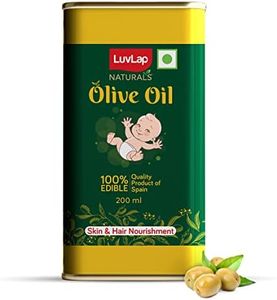 LuvLap Naturals Baby Body Massage Olive Oil, 200 ML, Spanish Premium Olive Oil, Enhances Bone & Muscle Strength, 200 ML