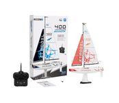 PLAYSTEM Voyager 400 RC Controlled Wind Powered Sailboat in Red -26" Tall