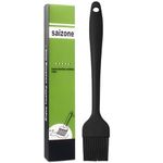 Silicone Basting Pastry Brush Grill Brush Pastry Cooking Brush Oil Baking Brushes Heat Resistant Kitchen Cooking Tools Black Color 8inch