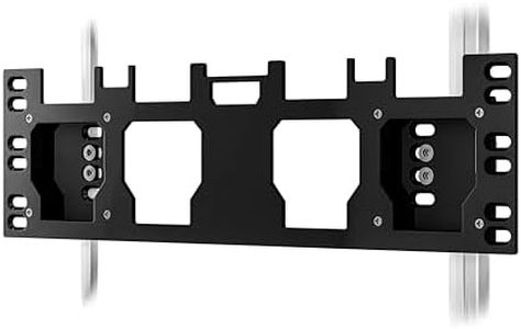 Packout Mount – Front & Side Packout Mounting Plate Compatible with Milwaukee Packout Toolbox-Mounts Crates, Full Size & Half Size Packouts and Milwaukee Packout Accessories-Screws Included – Black