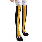 50cm Length 3D Chicken Leg Animal Cartoon Pattern Thigh-high Socks Novelty Socks for Women