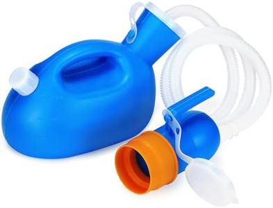 ONEDONE Urinals for Men - Portable Urinal for Men Spill Proof Men's Urine Bottle Male Pee Bottle w/Separate Urine Outlet Soft Funnel 68 OZ Urinal for Hospital Home Camping Car Leakproof 47" Hose