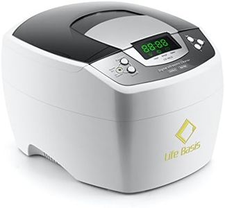Nettoyeur Ultrasons 2L 160W, LifeBasis Bac a Ultrason en Acier Inox avec Minuterie 1–30 min, Fonction Dégazage et Chauffage à 60°C pour Bijoux, Lunettes, Instruments, Laboratoire