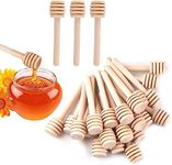 24Pcs Honey Dipper Stick, Wooden Ho