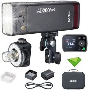 GODOX AD200 Pro II AD200ProII 200Ws 2.4G TTL Flash Strobe, 500 Full Power Flashes, Recycle Time Approx.0.01~1.8s Pocket Strobe Flash for Canon, Sony, Nikon, Fuji, Olympus, Panasonic(AD200Pro Upgraded)