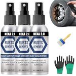 Rust Remover Spray for Metal,Multipurpose Automobile Wheel Hub Cleaner,Long Lasting Protection Tire Cleaning Spray Fit for car,Trucks,Motorcycles,RVs,etc