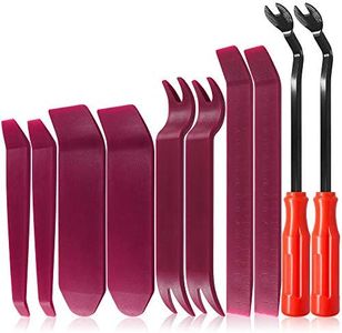 Auto Trim Removal Tools Kit Set of 10 pcs SourceTon Car Panel Dash Radio Removal Installer Pry Tools Kit Upholstery Removal Kit Fastener Remover Pry Bar Scraper for Door Trim Molding Dash Panel