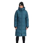 Outdoor Research Women's Coze Down Parka - Hooded, Extra-Long Goose Down Jacket, Harbor, Medium