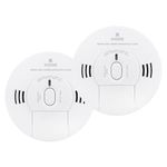 Kidde 10SCO Combination 10 Year Life Carbon Monoxide and Smoke Alarm Twin Pack
