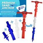 SandShark New Sport Boat Anchor and Jet Ski Anchor. 4ft Shallow Water Anchor Pole for Boat. Must Have Pontoon Boat Accessories Anchor Kit. Kayak Anchor System. Easy Storage, High-Strength ABS Plastic.