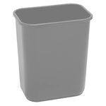 Highmark Office Depot Wastebasket, 7 Gallons, 14 1/2in.H x 10 1/2in.W x 15 1/4in.D, Gray, WB0187