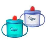 Tommee Tippee Free Flow Trainer Cup with Handles, BPA-Free, 6oz, 2 Count (Designs May Vary)