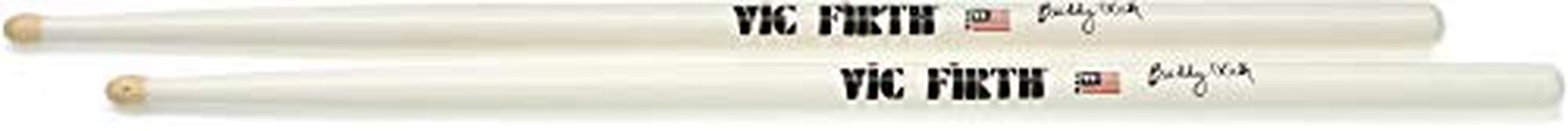 Vic FIrth VIC SBR - Signature Series Drumsticks - Buddy Rich - Wood Tip, White