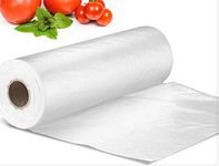 Sabco - Plastic Bags On Roll - Clear Poly Food Sandwich Food Bags For Fruit And Veg - 9" X 14" Or 225 X 350mm