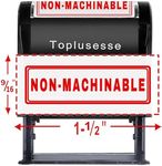 Toplusesse Non-MACHINABLE Stamp Self Inking Non Machinable Rubber Stamp Office Message Stamp Office Supplies- Red Ink One Line