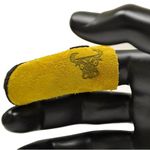 G & F Products 8128M Cowhide Leather Guard Finger Protection, Medium, Tan Brown/Tan