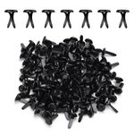 150pcs Paper Clips for Crafts, 0.31x0.55in Shiny Smooth Round Head Split Pins for Paper Crafts Brads Paper Fasteners for Scrapbooks Brass Fasteners for Cards Photo Walls Kids Craft (Black)