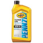 Pennzoil Platinum Euro Full Synthetic 0W-40 Motor Oil, 1 Quart