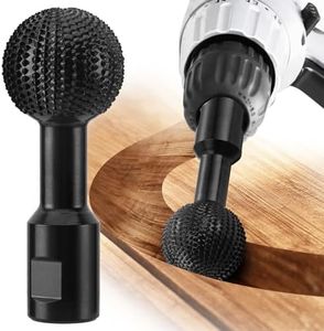 Sphere Rotary Burr,Wood Carving Tools with 5/8-11 Threads for 4 1/2 and 5 Inch Angle Grinder,Carbon Steel Ball Gouge Grinding Head for Stump Grinder Attachment(1 PACK)
