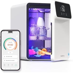 HubiBaby 4-in-1 UVC Cleaner and Dryer for Baby Bottles XL Large Inner Capacity Multifunctional Smart Control with Bluetooth APP