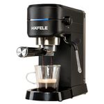 Hafele U-Kaffee Espresso Coffee Machine, 15-Bar Pressure, Removable Water Tank (1L), Single/Double Espresso, Cappuccino & Latte, Adjustable Milk Frother, Thermoblock Technology, 1450 W