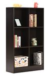 DeckUp Meritus-L 3-Shelf Engineered Wood Book Shelf and Display Unit (Dark Wenge, Matte Finish)