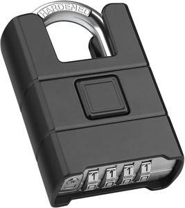 Diyife Heavy Duty Outdoor Combination Padlock – Waterproof 8mm Shackle, 4-Digit Code, High Security for Gate, Shed, Fence
