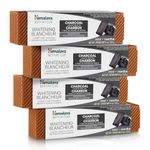 Himalaya Botanique Whitening Antiplaque Toothpaste with Charcoal + Black Seed Oil for Whiter Teeth, Mint Flavor, Fluoride-Free, Vegan, Gluten Free & SLS Free, 113 g (4 oz), 4 Pack