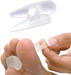 NatraCure Gel Hammer Toe Crest Pads (Left/Right) - 2 Pairs – (Toe Straightening Cushion, for Mallet Toes and Overlapping Toes) - 3035-M RET 4PK