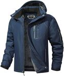 UTWGN Men's Ski Jacket Winter Warm Snow Coat Waterproof Windbreaker Hooded Work Outerwear Snowboarding Jackets