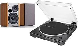 Audio-Technica AT-LP60X Turntable and Edifier R1280T Active Speaker Package Exclusive Set by Digitalis Audio (R1280T Speakers)