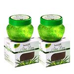 NutriGlow Aloe Vera Gel With Goodness of Aloe Vera and Green Tea Oil For Face, Hair, Acne, Sunburn, Bug Bites, Rashes, Glowing and Radiant Skin Each 3.5 Oz (Pack of 2)