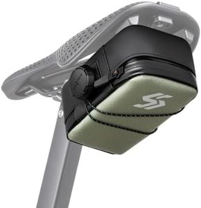 SPINGO Reflective Bike Saddle Bag, FIDLOCK Closure & YKK Waterproof Zipper