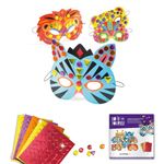 DJECO Máscaras Para Decorar Animales de La Selva Masks to Decorate Jungle Animals (37900), Multicoloured