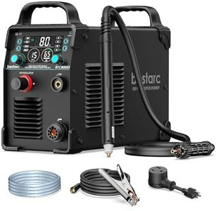 Bestarc CNC Plasma Cutter with CNC Torch, [Blow Back Pilot Arc][Air Sensor] 80Amp Non-HF CNC Plasma Cutter Machine, 110/220V Dual Voltage, 5/8" Clean Cut 1.57" Max Cut, 2T/4T, PA/PT for Beginners DIY