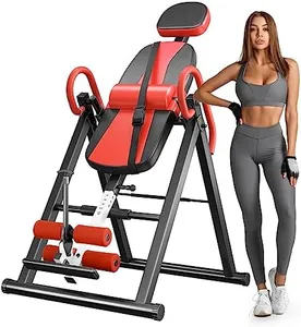 YOLEO Heavy Duty Inversion Table for Back Pain Relief with Adjustable Protective Belt 2023 Upgraded Inversion Foldable Heavy Duty up to 300 lbs