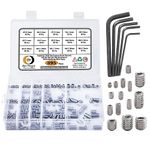 Epi-Torque; The Epic Torque #Doityourself 395Pcs Internal Hex Drive Cup-Point Screws Set Assortment Kit, 15 Sizes M3/4/5/6/8 for Door Handles, Light Fixture, Stainless Steel Matching Allen Keys