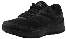 Saucony Women's Cohesion 13 Running Shoe, Black | Black, 7.5 Wide