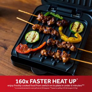 George Foreman Small Electric Grill – Black