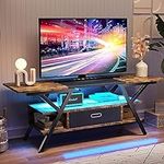 Bestier Led TV Stand for Bedroom fo