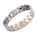 Moneekar Jewels 4 Elements Magnetic Therapy Stainless Steel Bracelet for Men