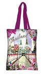 World Theme Shopping Bag Reusable Foldable City Travel Handbag Holiday Beach Bag [Thailand]