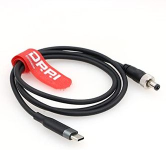 DRRI Locking 5.5 X2.1mm DC to USB-C PD Fast Charging 12V Power Cable for Fujifilm X-H2S to Atomos Ninja V Monitor/Zwo ASI Cooled Cameras
